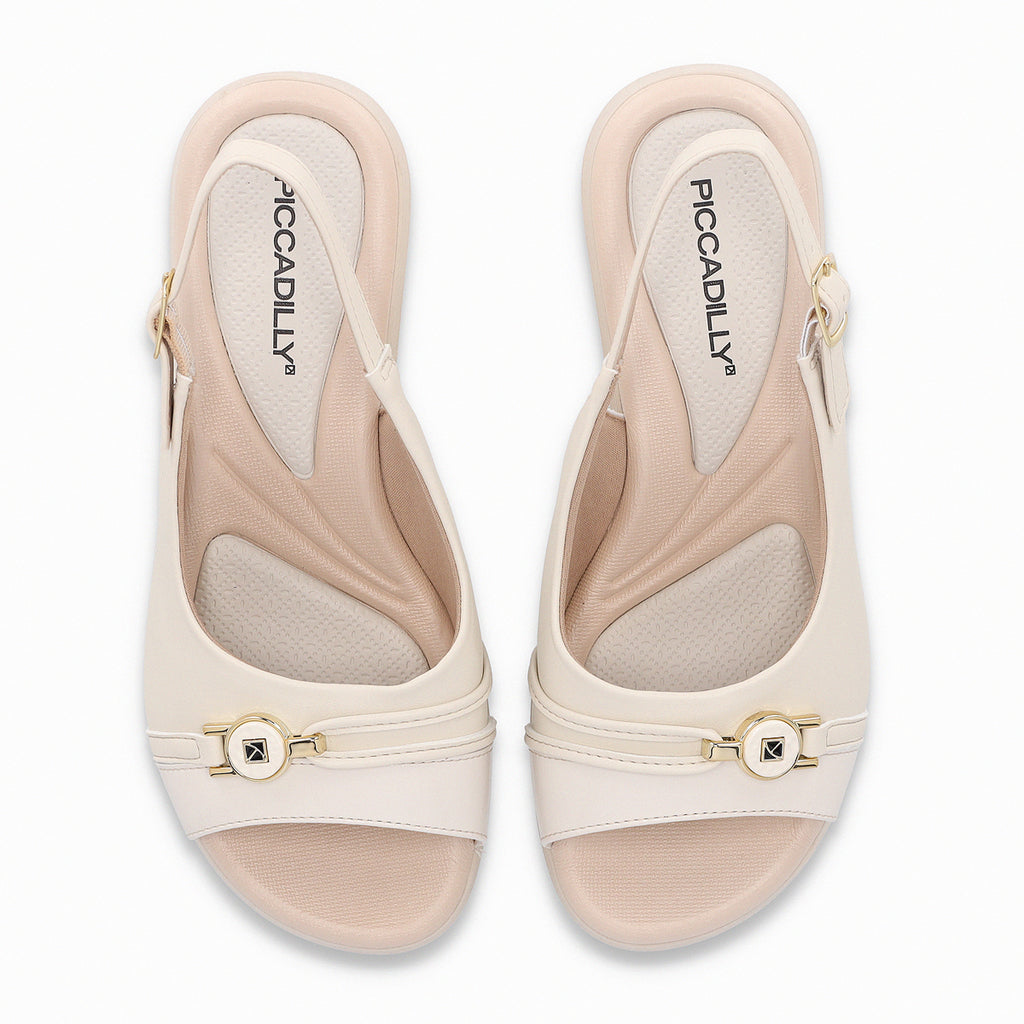 Sandalia Mujer Crema Cecilia 339 Piccadilly
