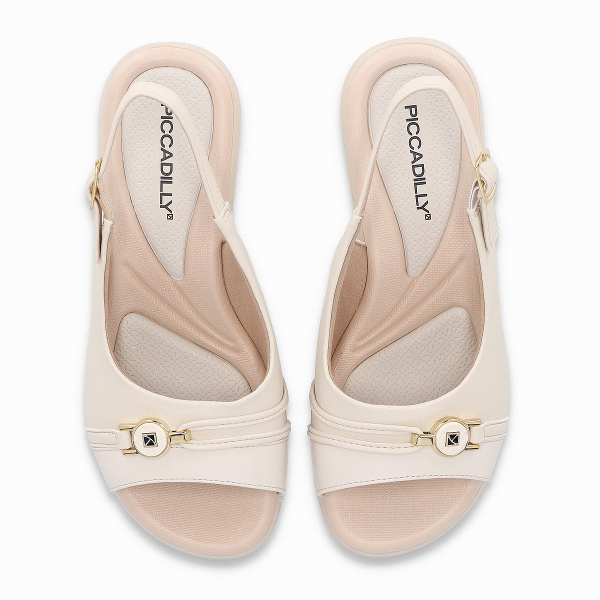 Sandalia Mujer Crema Cecilia 339 Piccadilly