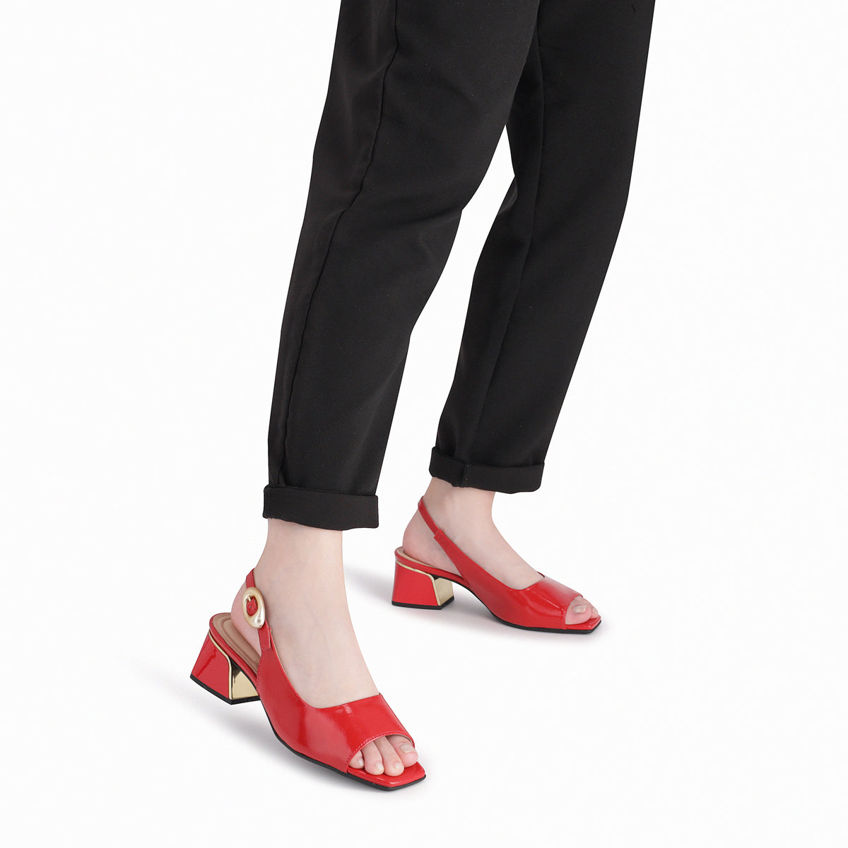 Sandalia Mujer Rojo/Charol Renee 63  Piccadilly