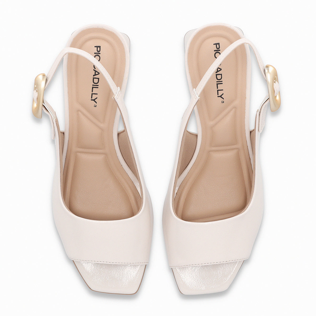 Sandalia Mujer Crema/Charol Renee 63  Piccadilly