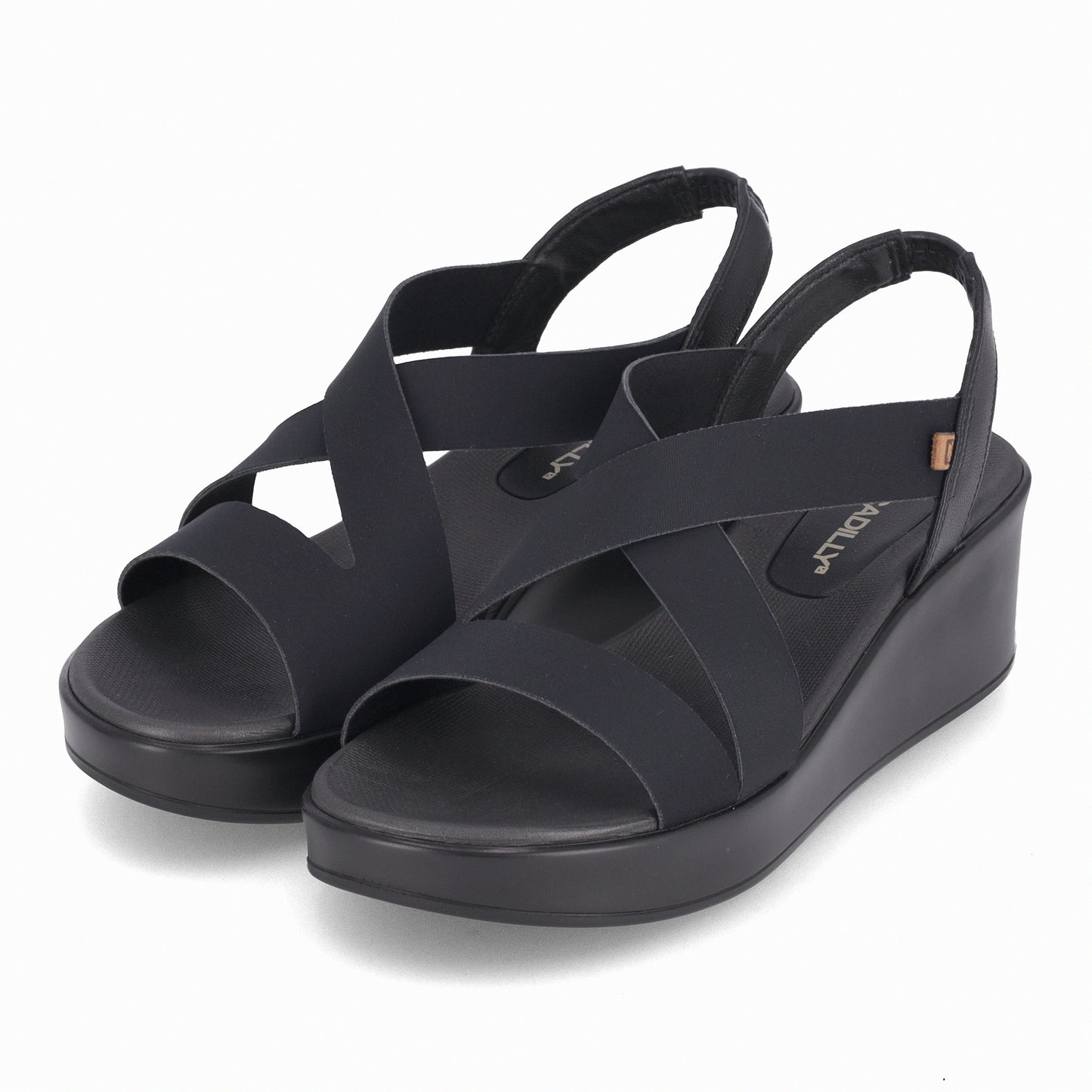 Sandalia Mujer Negro Anabela 71 Piccadilly