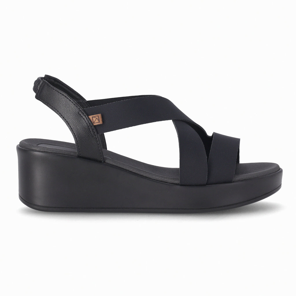 Sandalia Mujer Negro Anabela 71 Piccadilly