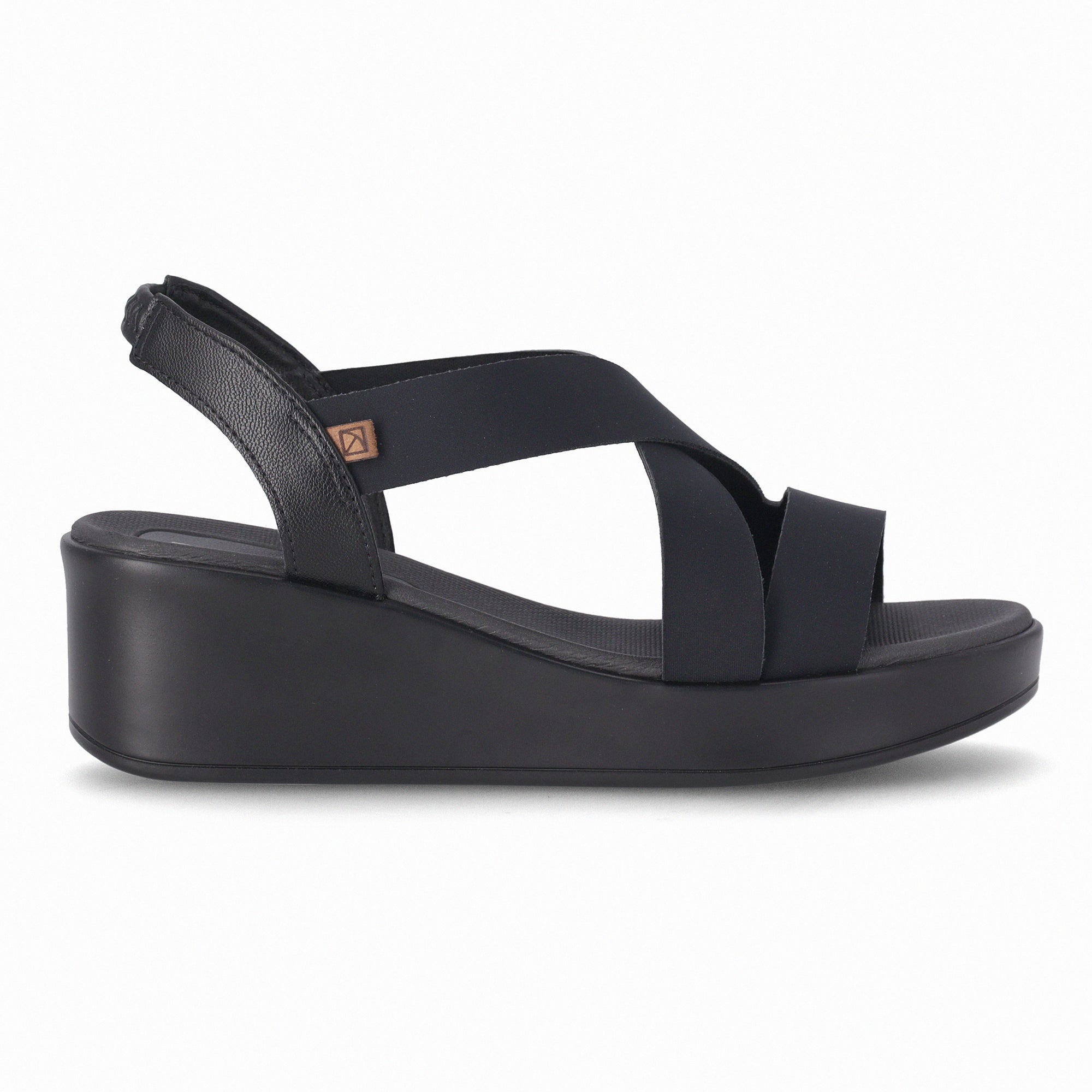 Sandalia Mujer Negro Anabela 71 Piccadilly