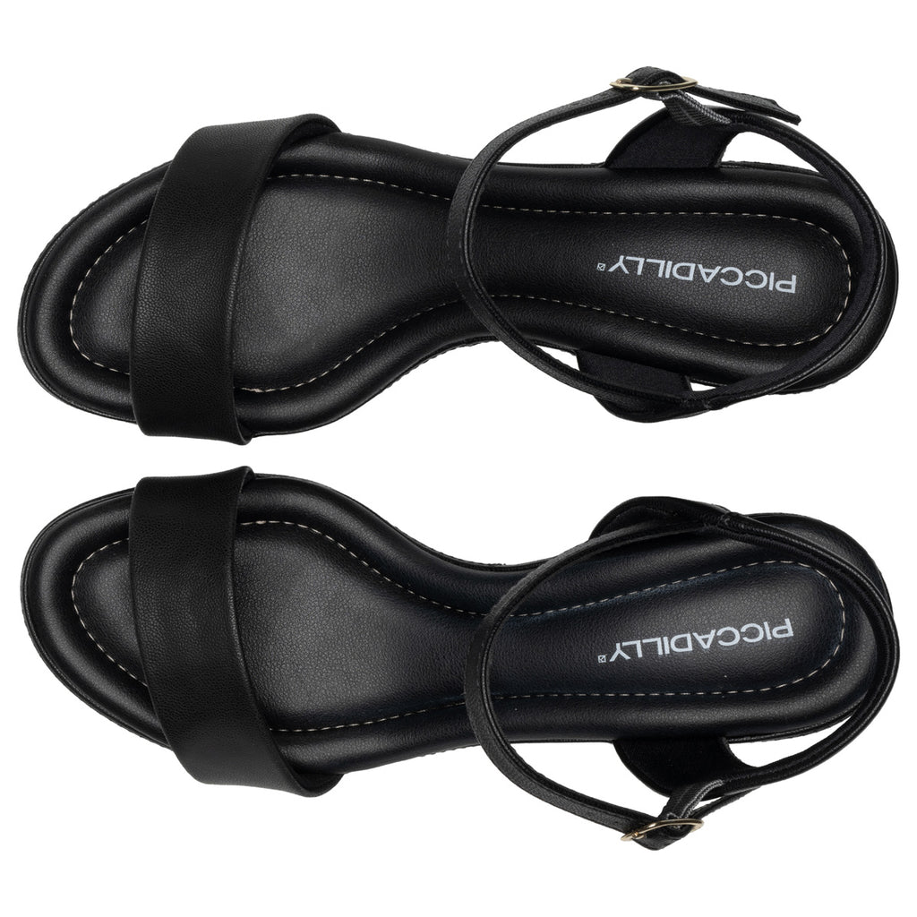 Sandalia Mujer Negro Paola 678 Piccadilly
