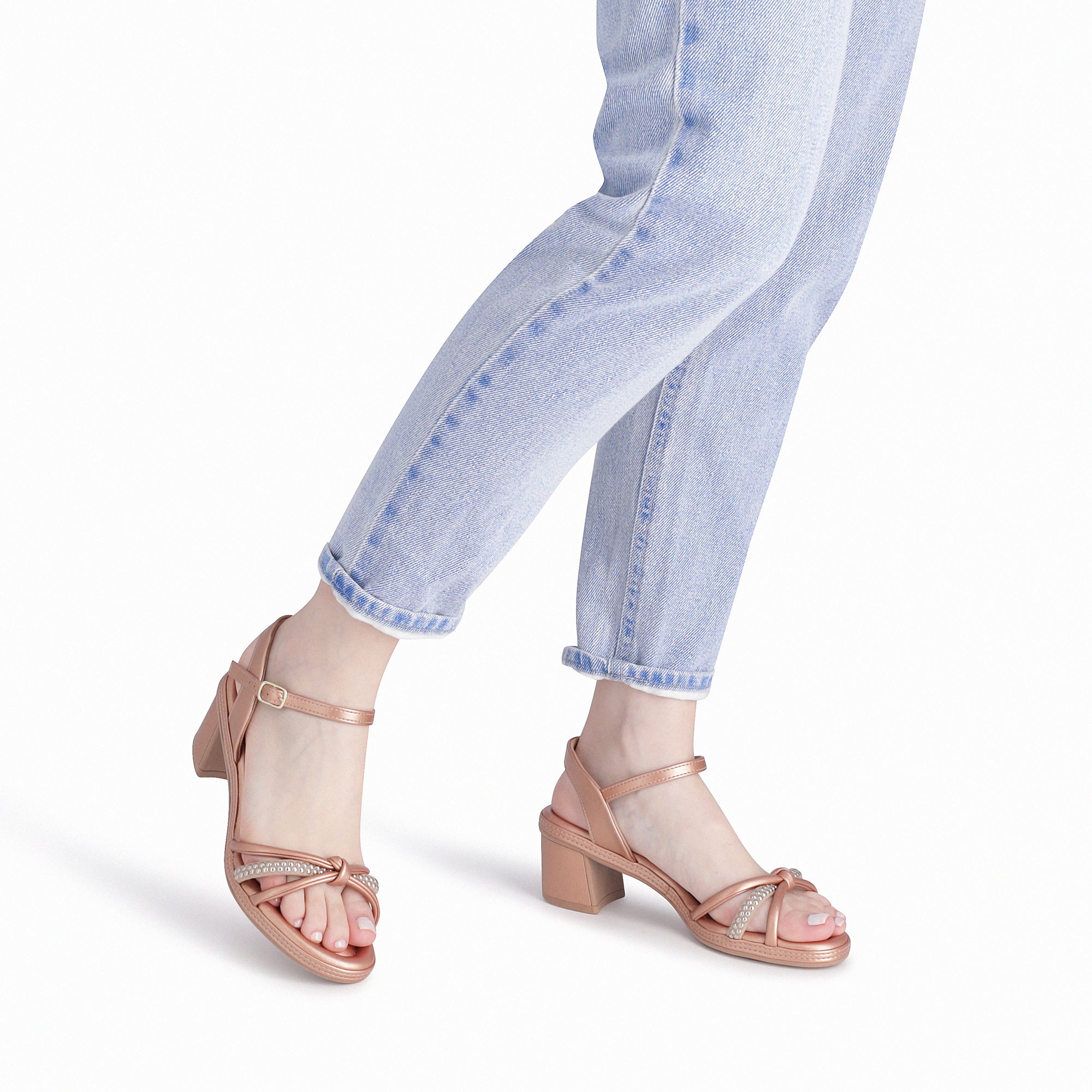 Sandalia Mujer Rosado/Strass Paola 519 Piccadilly