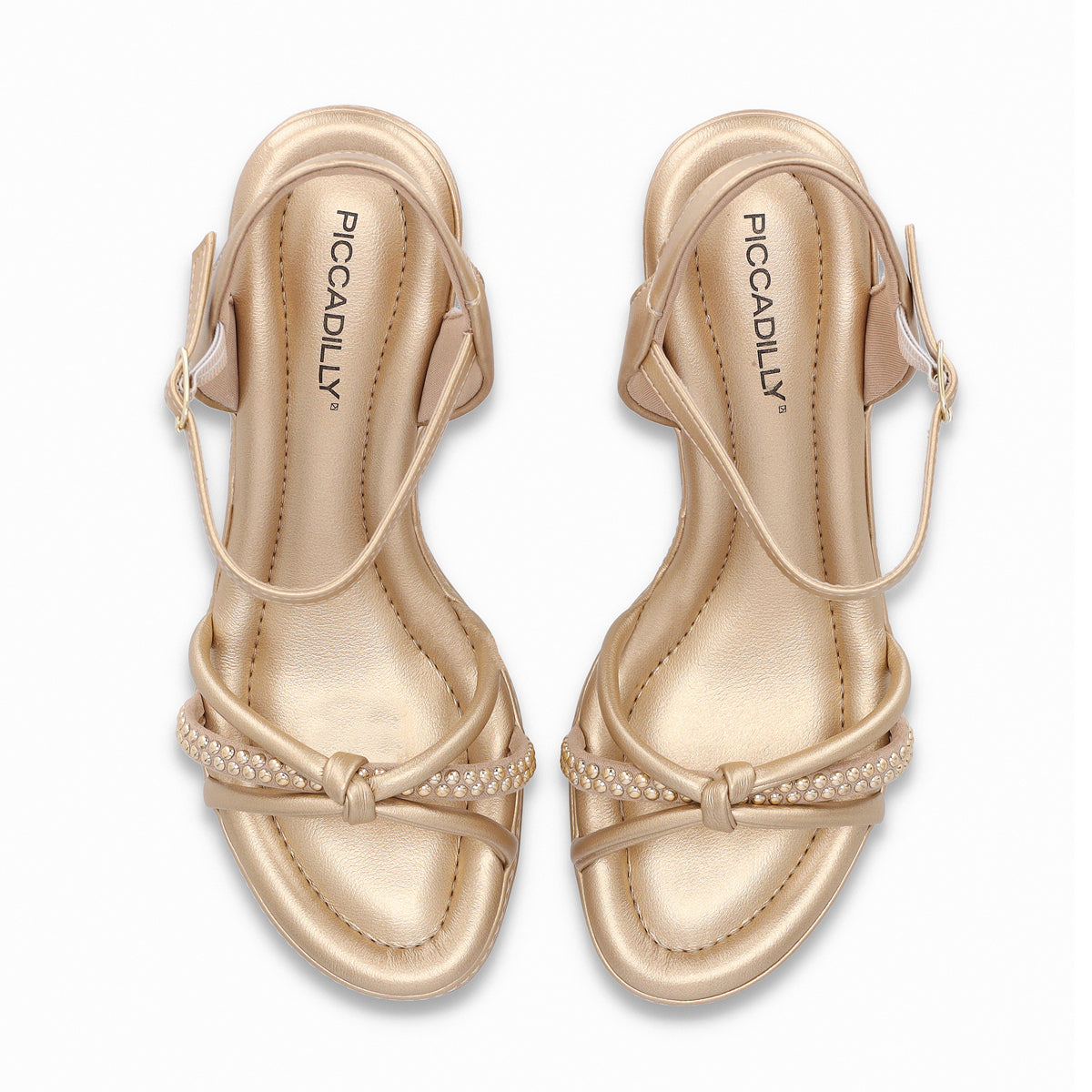 Sandalia Mujer Dorado/Strass Paola 519 Piccadilly