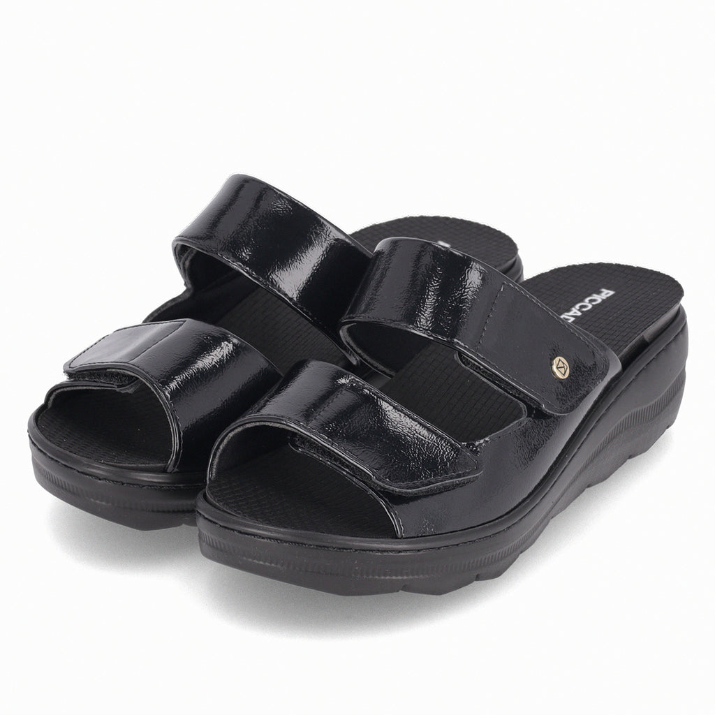 Sandalia Mujer Negro SPA Anabela 31 Piccadilly