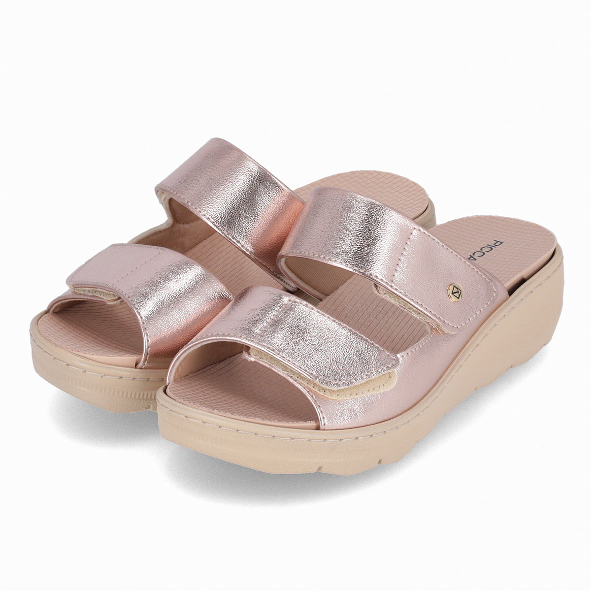 Sandalia Mujer Rosa/Metal SPA Anabela 31 Piccadilly