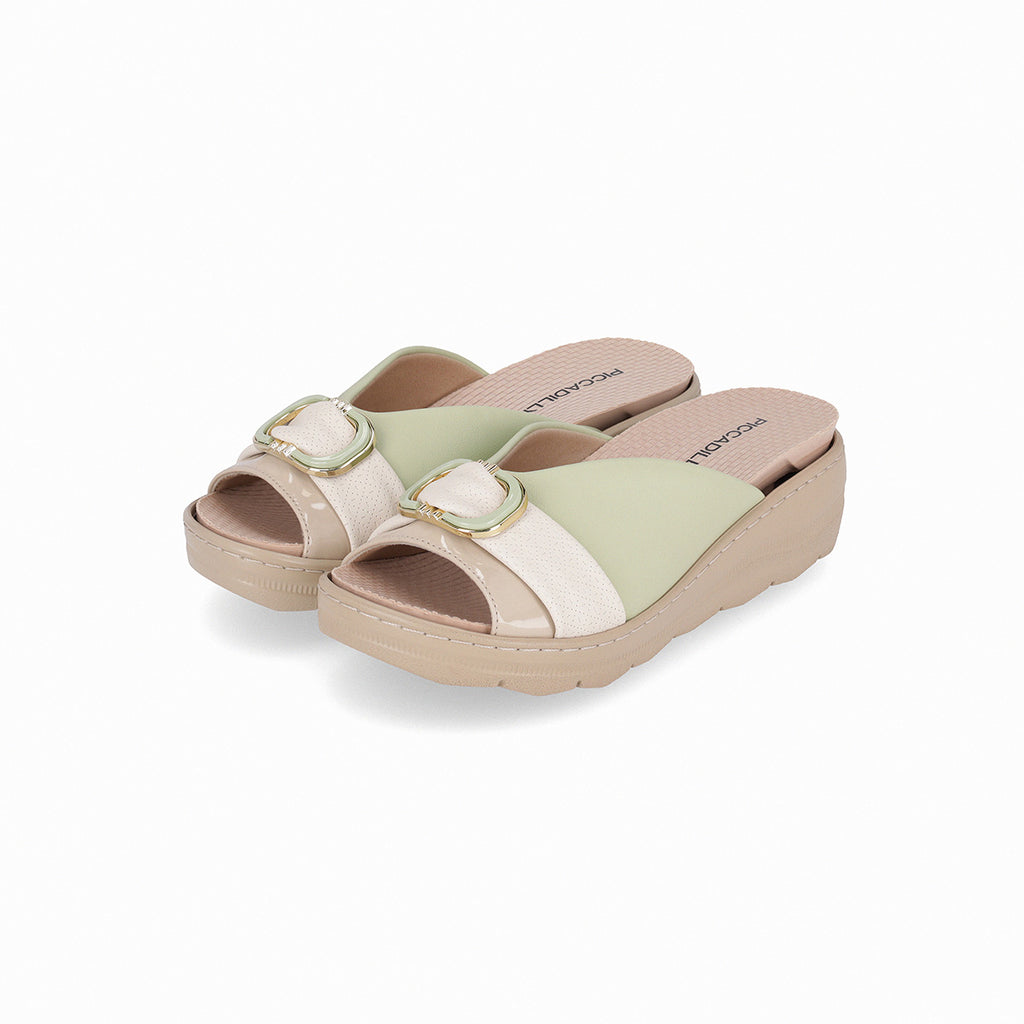 Zueco Mujer Anabela SPA Verde 570 Piccadilly