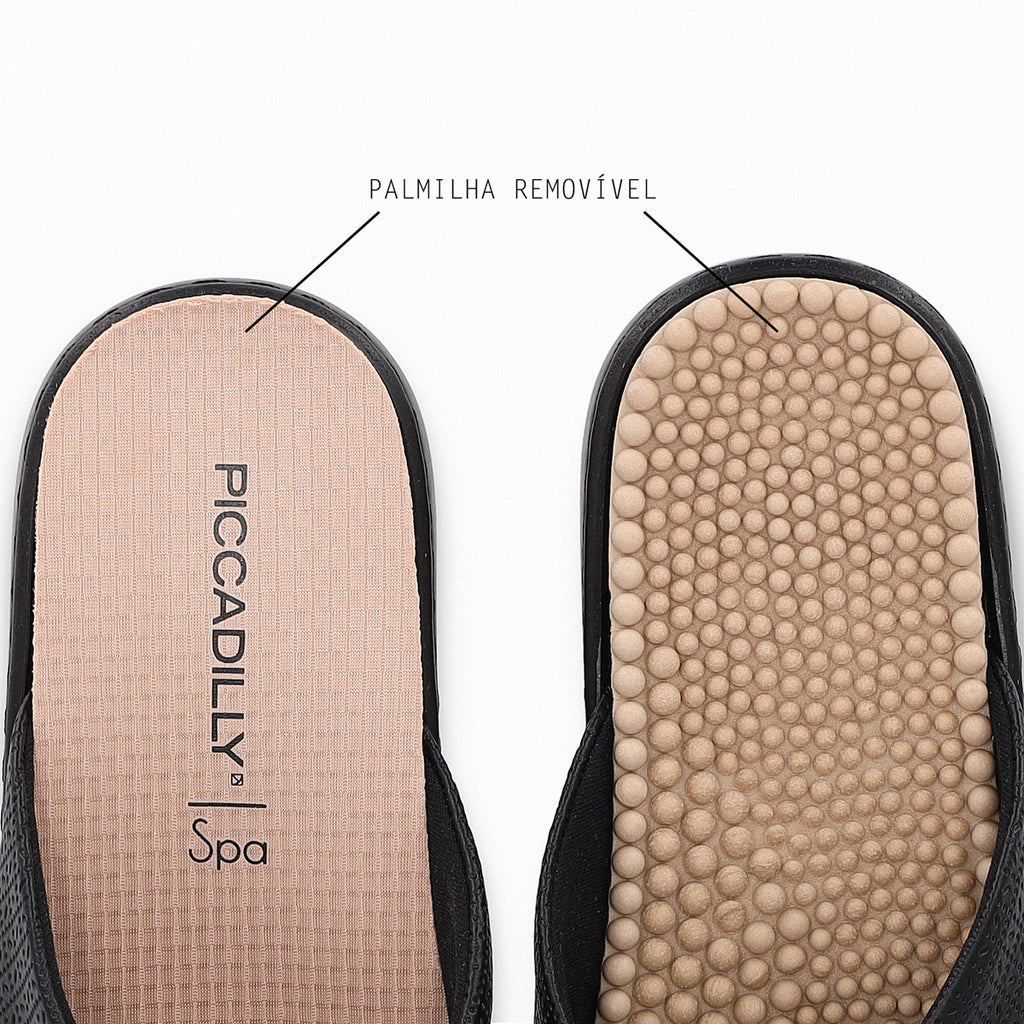 Sandalia Mujer Negro SPA Anabela Piccadilly