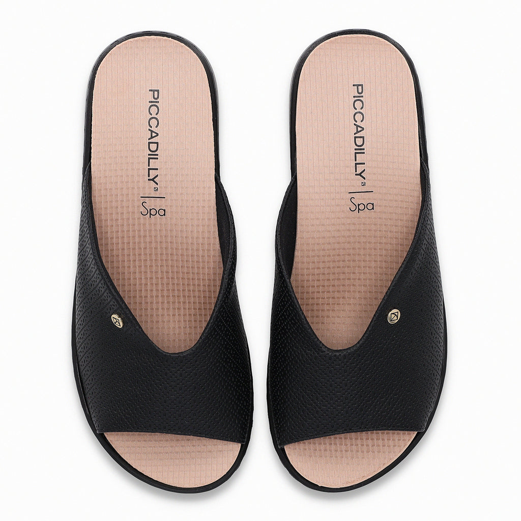 Sandalia Mujer Negro SPA Anabela Piccadilly