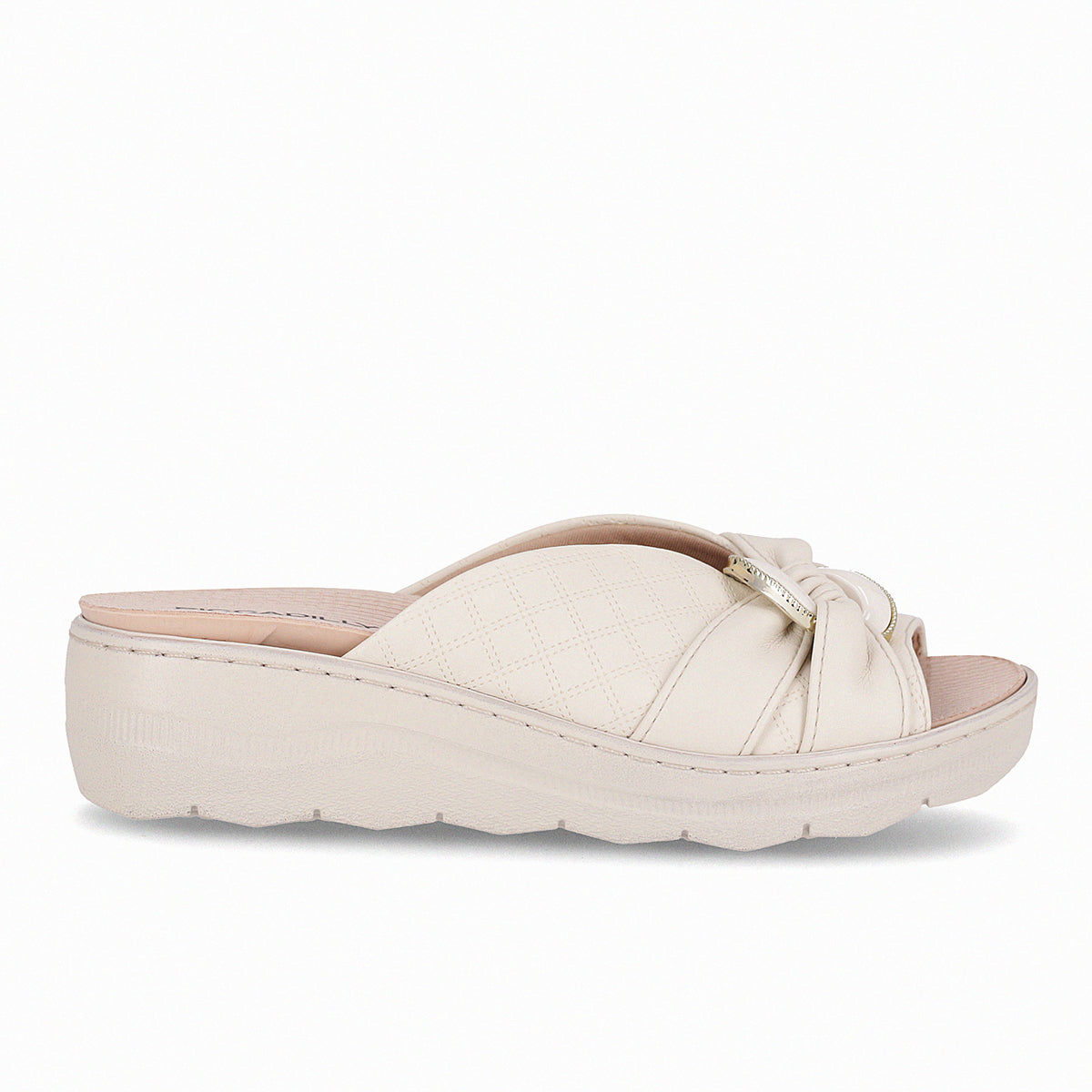 Sandalia Mujer Crema SPA Anabela Piccadilly