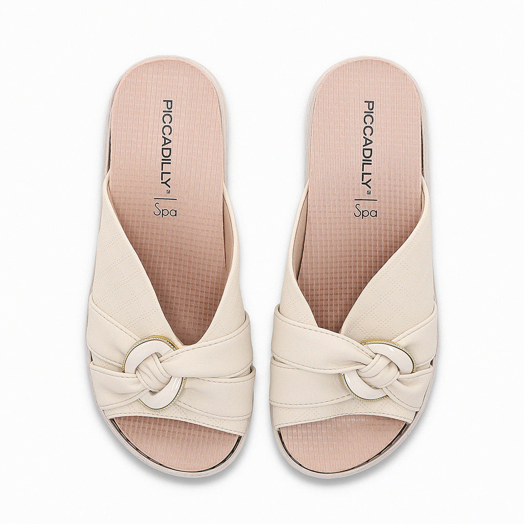 Sandalia Mujer Crema SPA Anabela Piccadilly