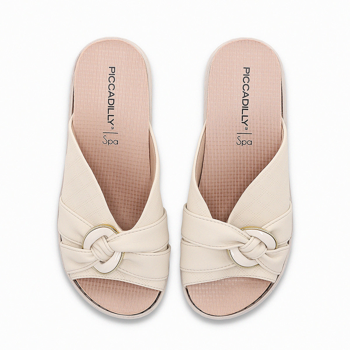 Sandalia Mujer Crema SPA Anabela Piccadilly