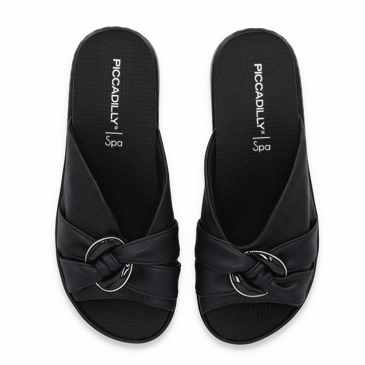 Sandalia Mujer Negro SPA Anabela Piccadilly