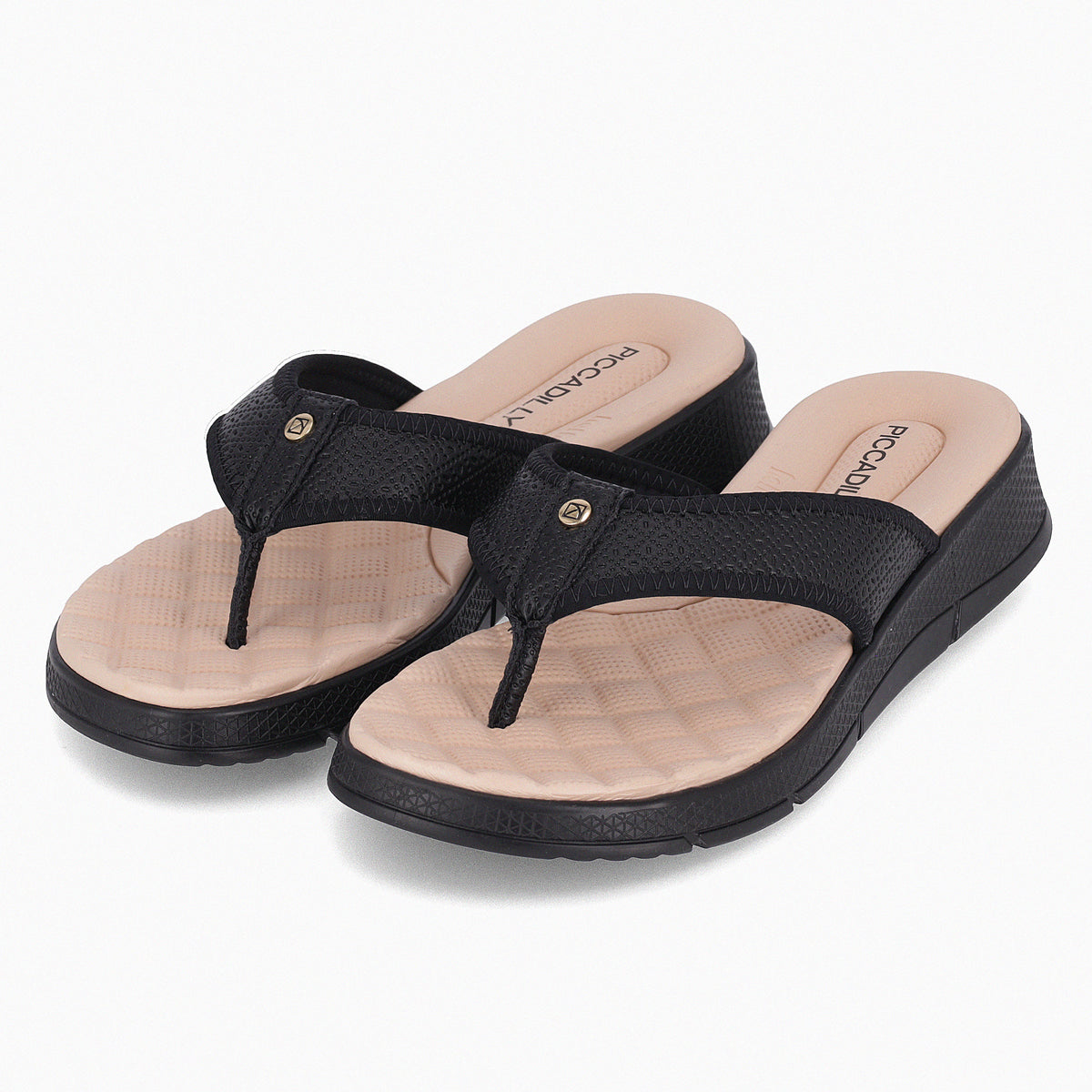 Sandalia Mujer Negro Espolón 85 Piccadilly