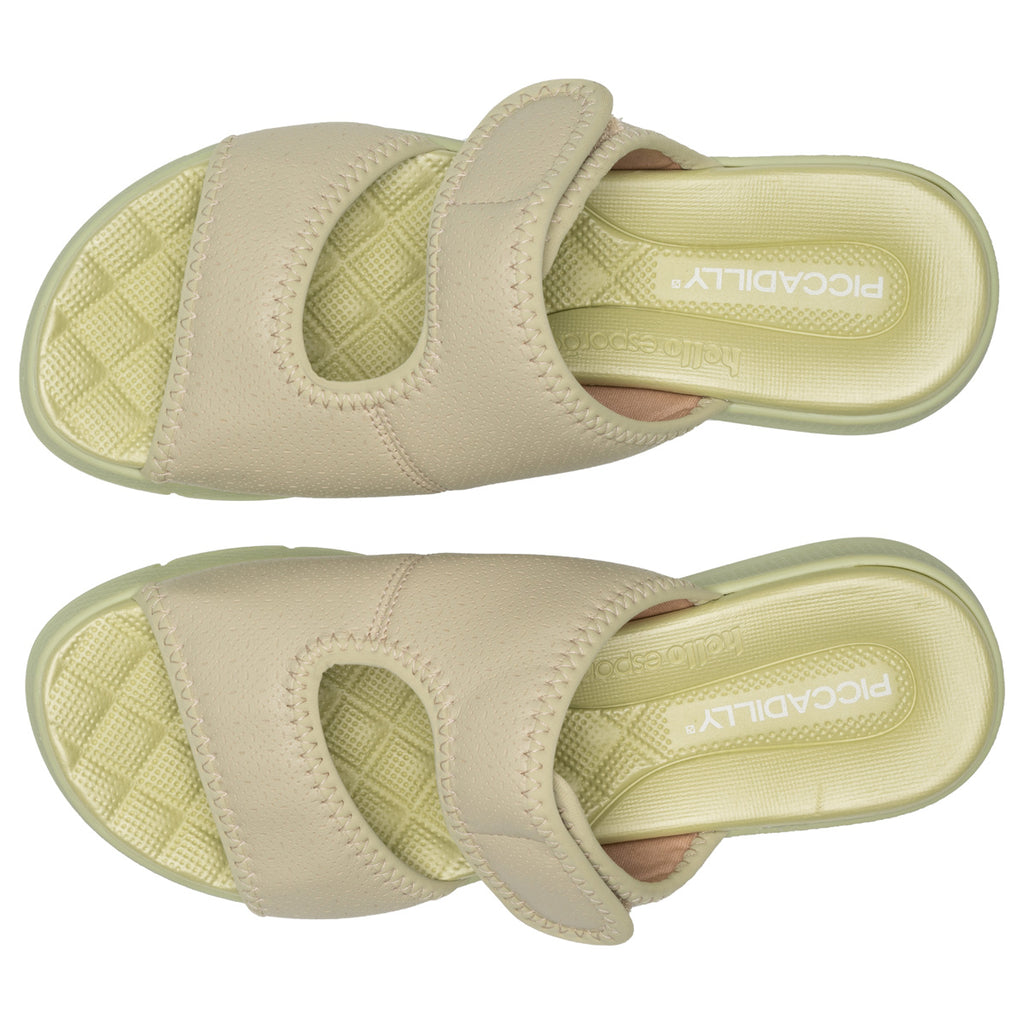 Sandalia Mujer Anabela Espolón Verde 573 Piccadilly