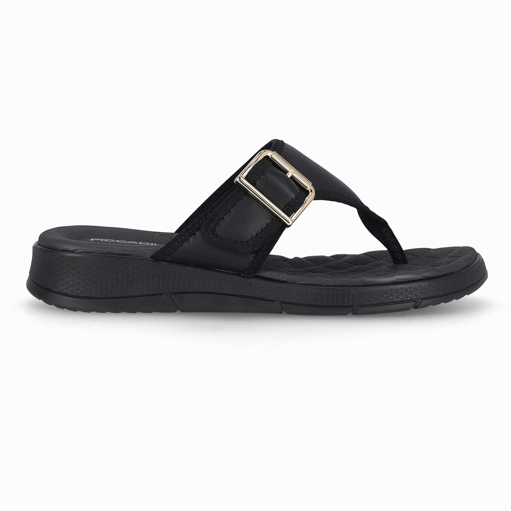 Sandalia Mujer Negro Espolón 885 Piccadilly