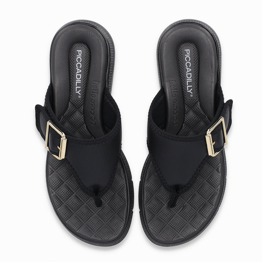 Sandalia Mujer Negro Espolón 885 Piccadilly