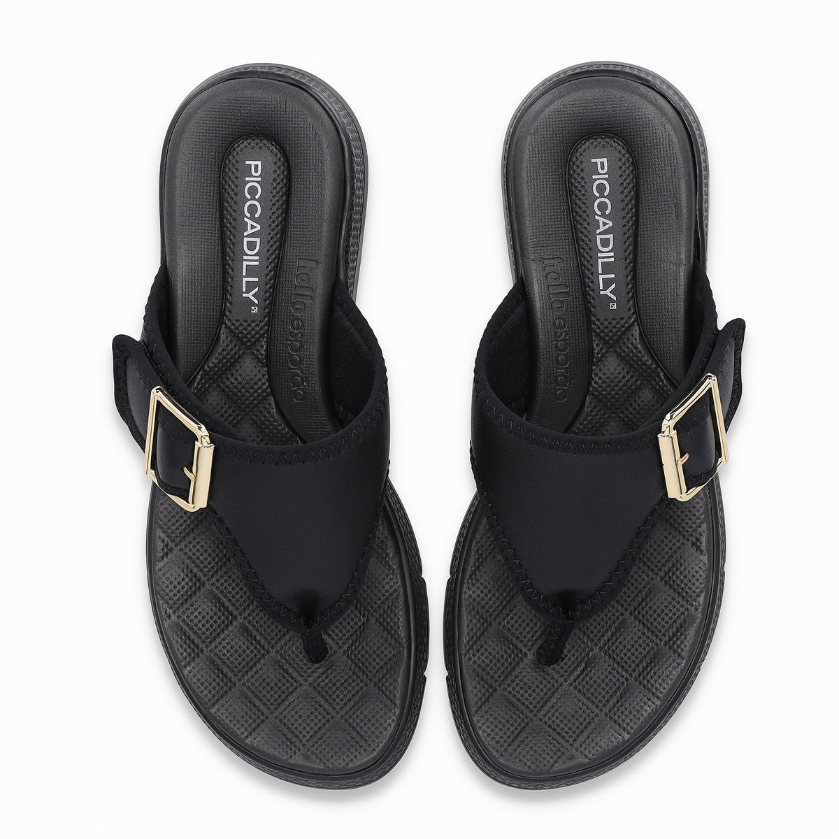 Sandalia Mujer Negro Espolón 885 Piccadilly