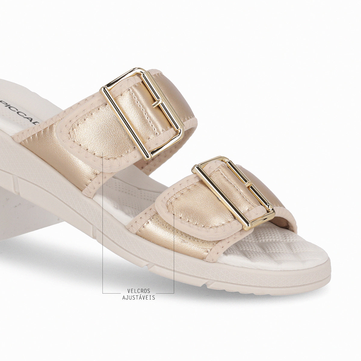 Sandalia Mujer Marfil Espolón 601 Piccadilly