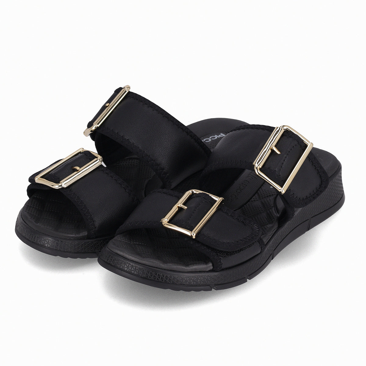 Sandalia Mujer Negro Espolón 601 Piccadilly