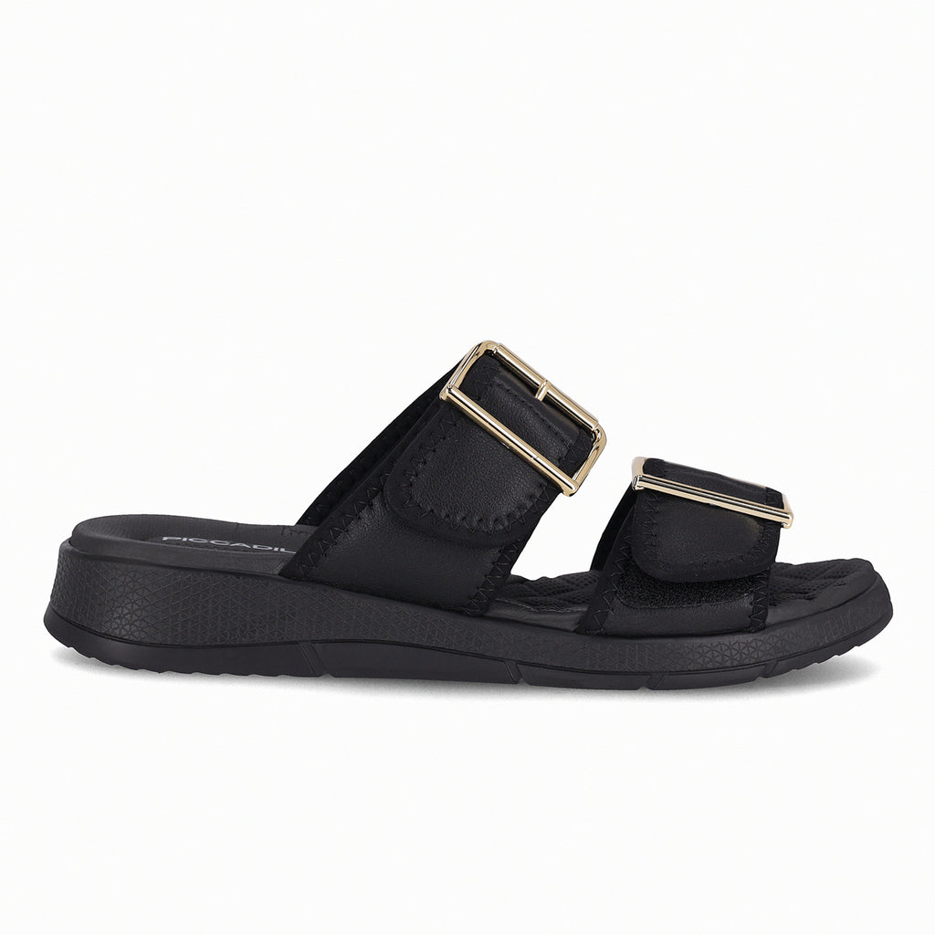 Sandalia Mujer Negro Espolón 601 Piccadilly