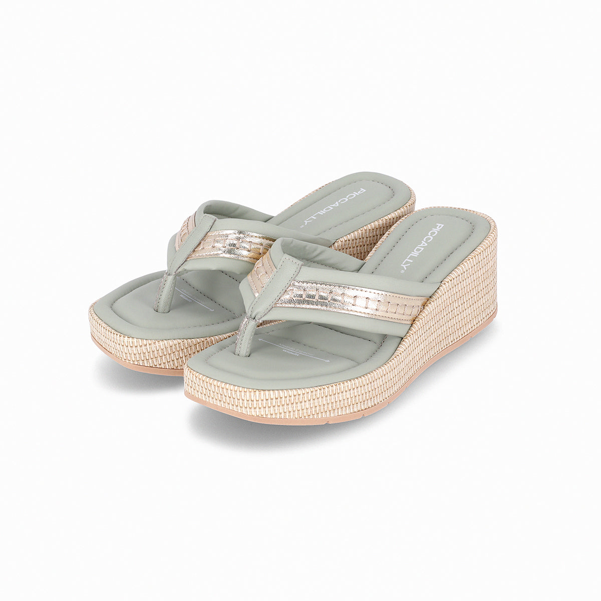 Sandalia Mujer Anabela Liliane Menta Piccadilly