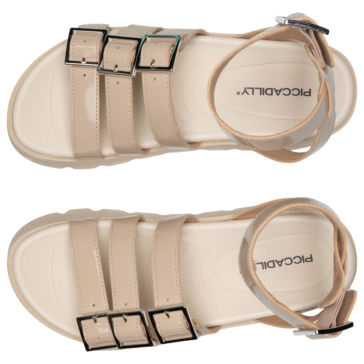 Sandalia Mujer Hueso Cati Piccadilly