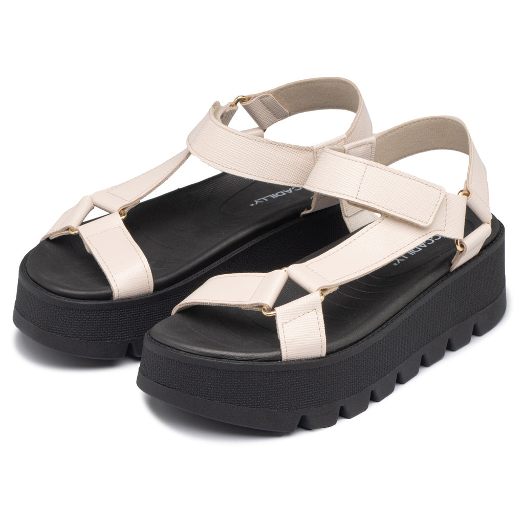 Sandalia Mujer Negro/Hueso Cati 803 Piccadilly