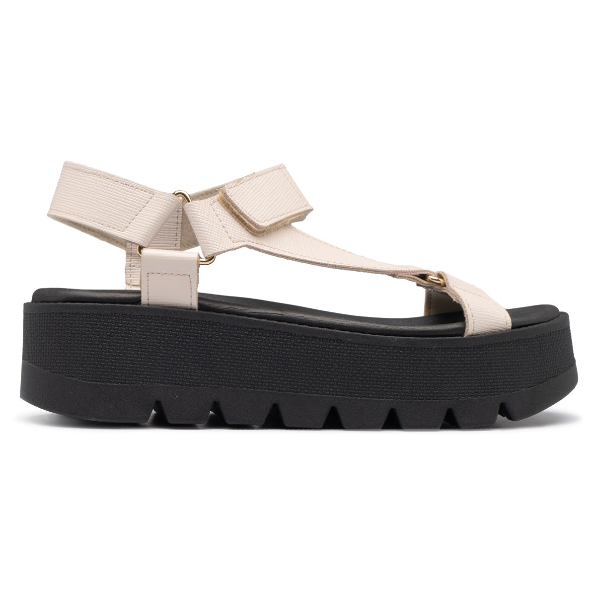 Sandalia Mujer Negro/Hueso Cati 803 Piccadilly