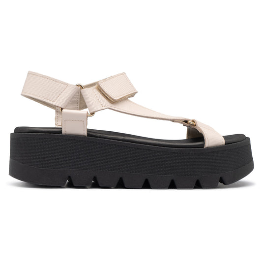 Sandalia Mujer Negro/Hueso Cati 803 Piccadilly