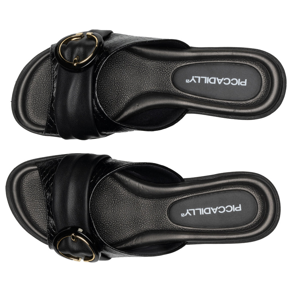 Sandalia Mujer Negro Taila Piccadilly