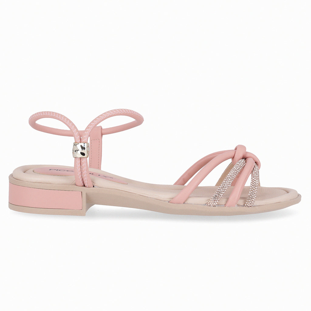 Sandalia Mujer Rosado/Strass Taila Piccadilly