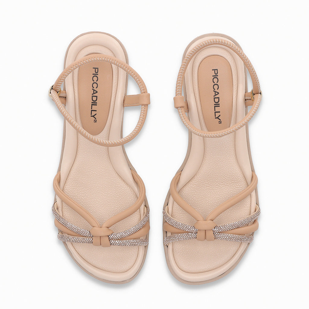 Sandalia Mujer Nude/Strass Taila Piccadilly