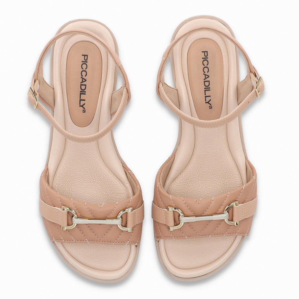 Sandalia Mujer Nude/Dorado Taila Piccadilly