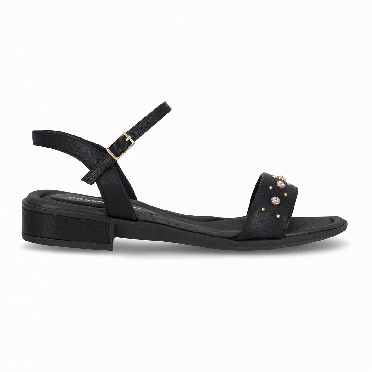 Sandalia Mujer Negro/Strass Taila 68  Piccadilly