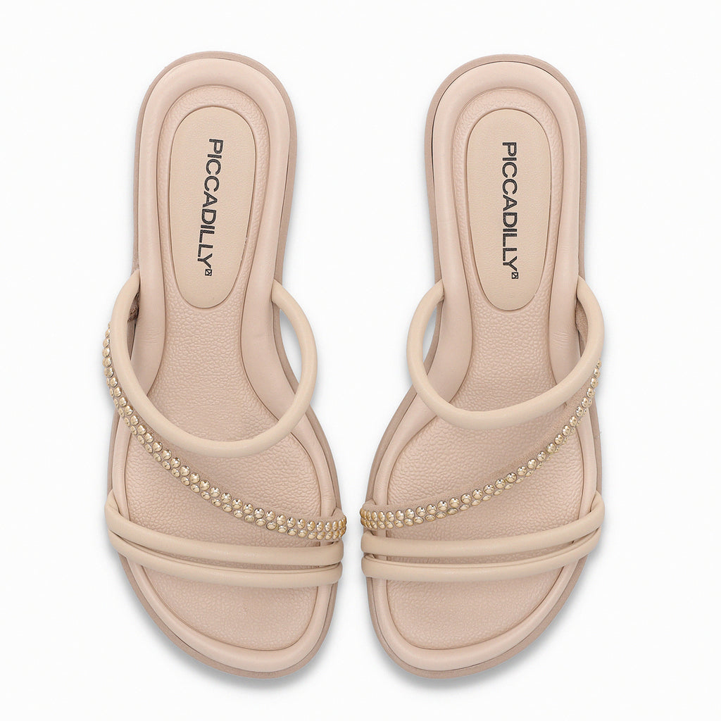 Sandalia Mujer Café/Strass Taila 78 Piccadilly