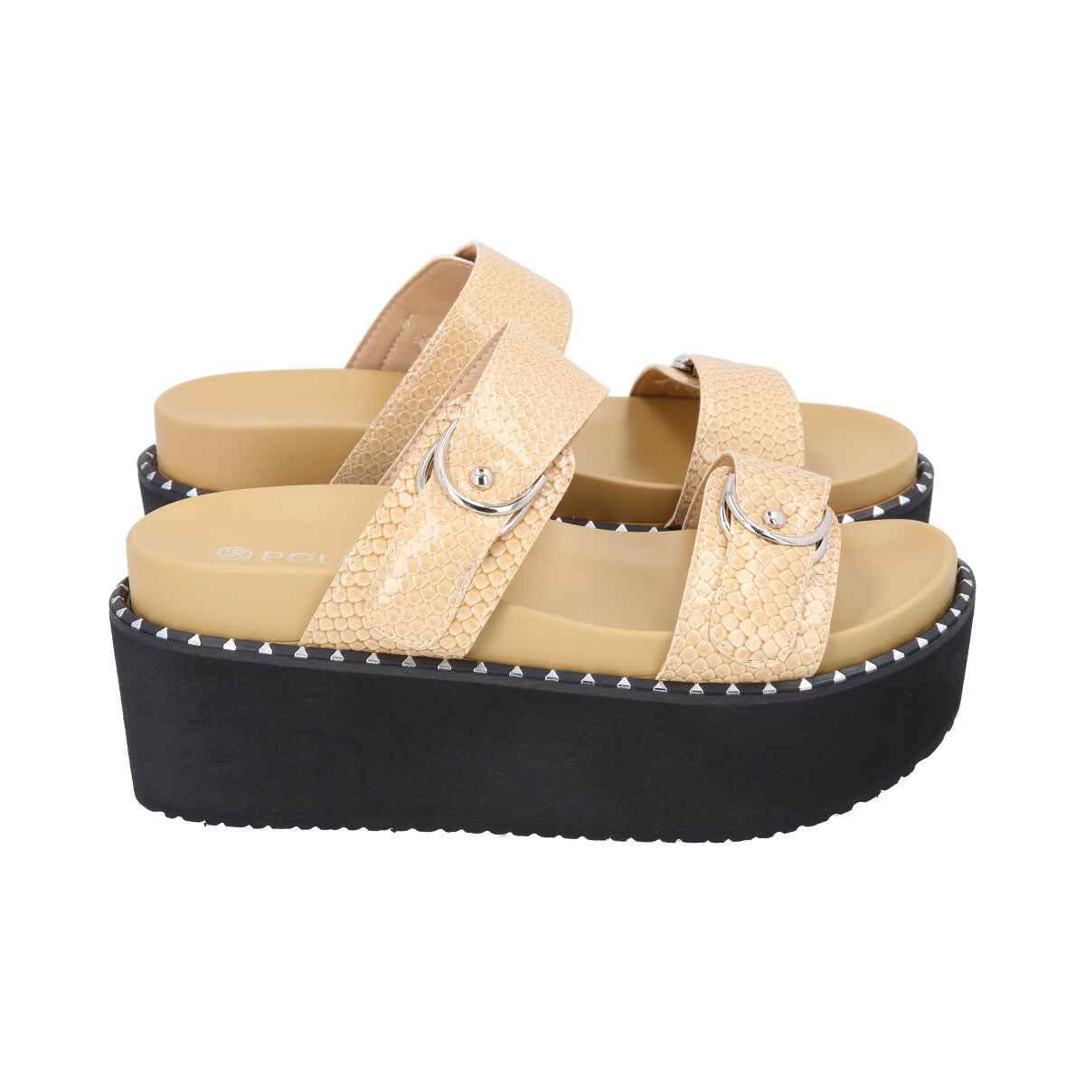 Sandalia Mujer Nude Plataforma Serb Police