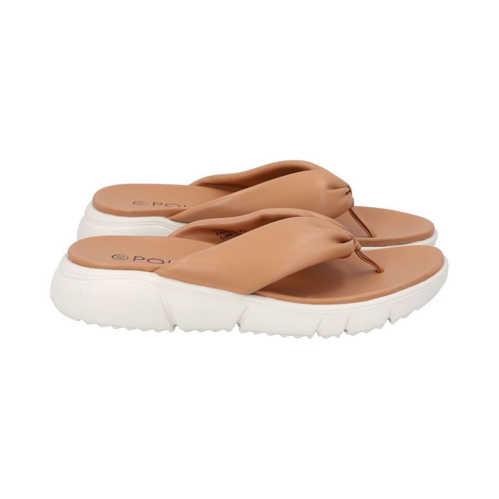 Sandalia Mujer Camel Lol Police