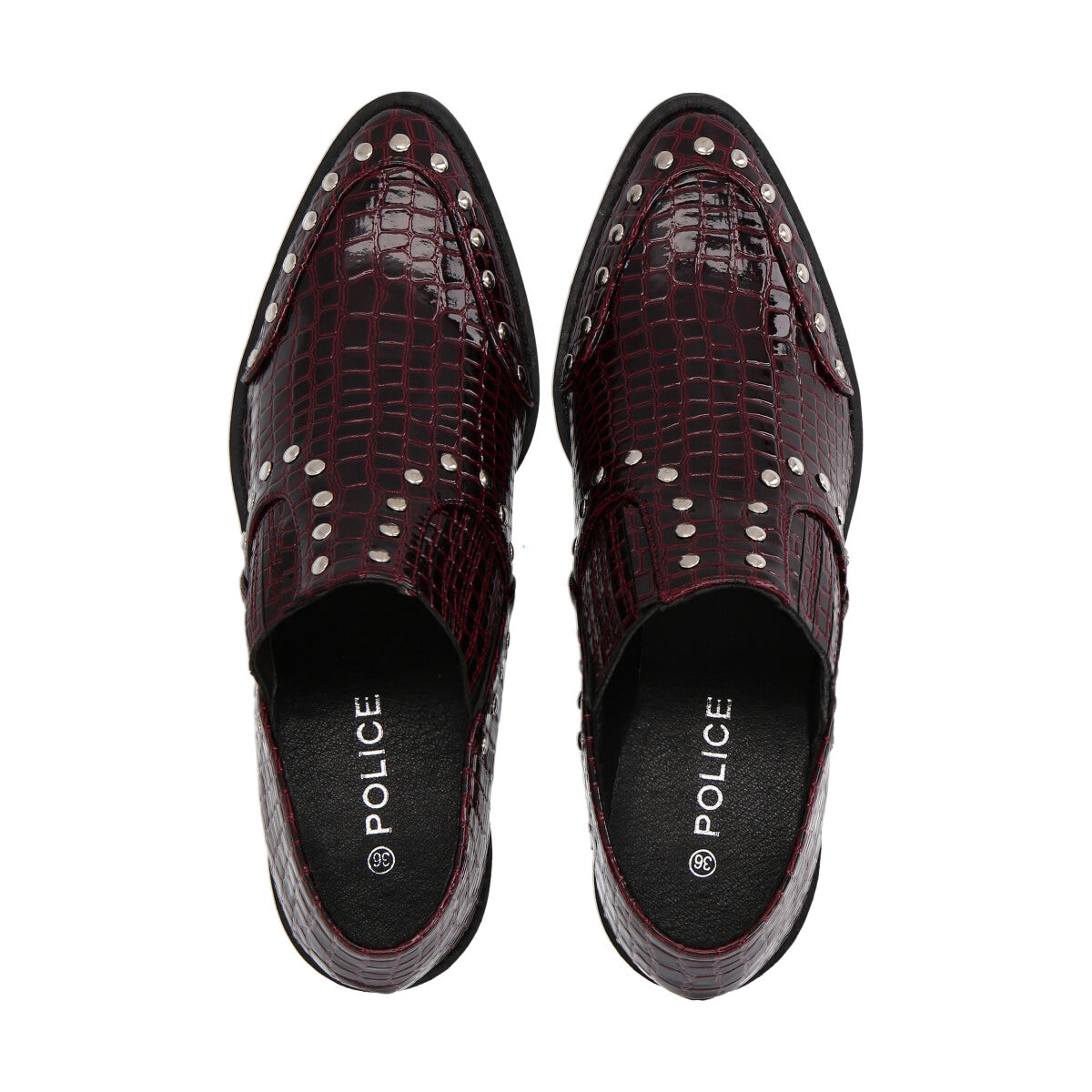 Botin Mujer Burdeo Crocco  Police