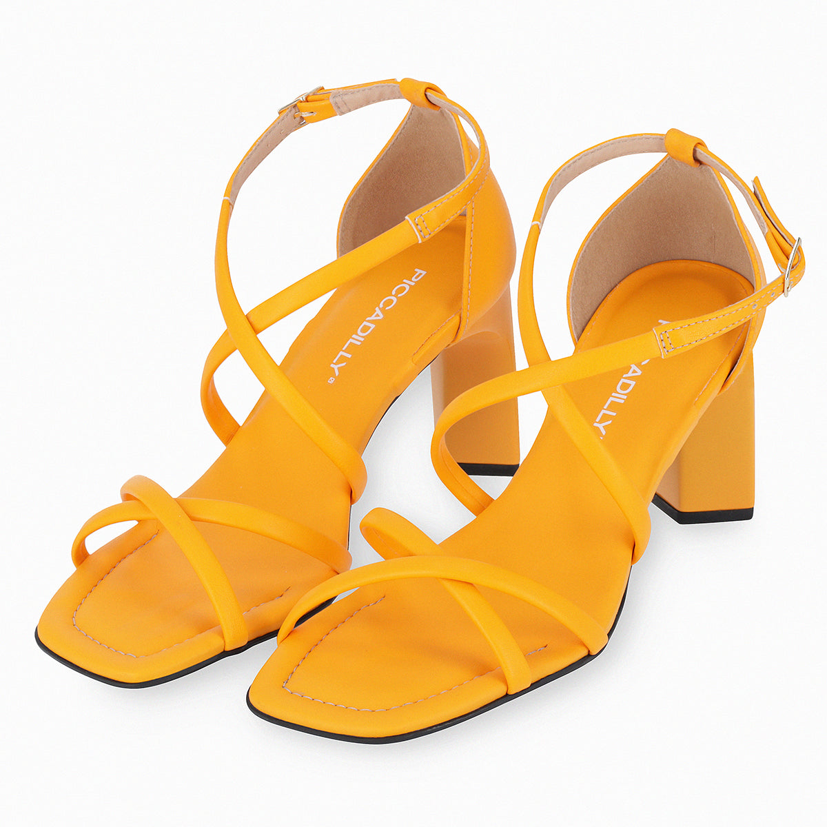 Sandalia Mujer Naranja Claudine Piccadilly