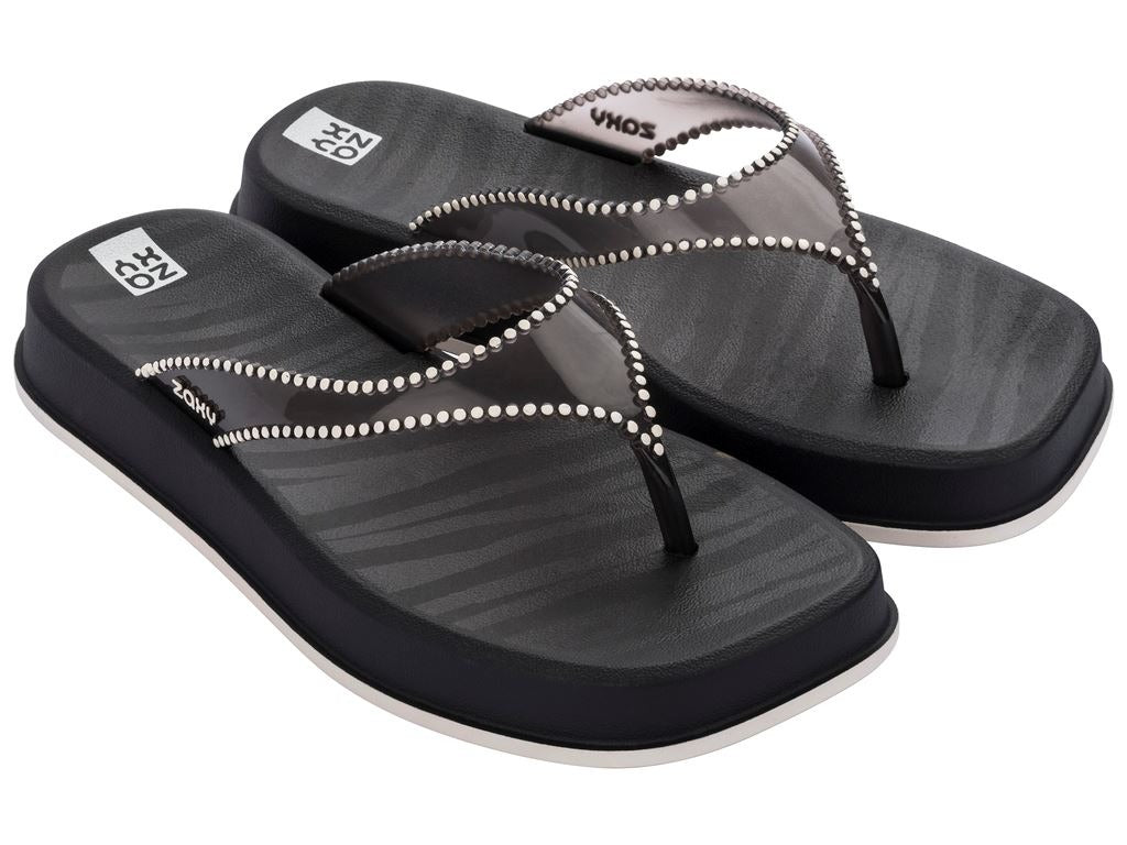 Sandalia Nostalgia Negro  Zaxy