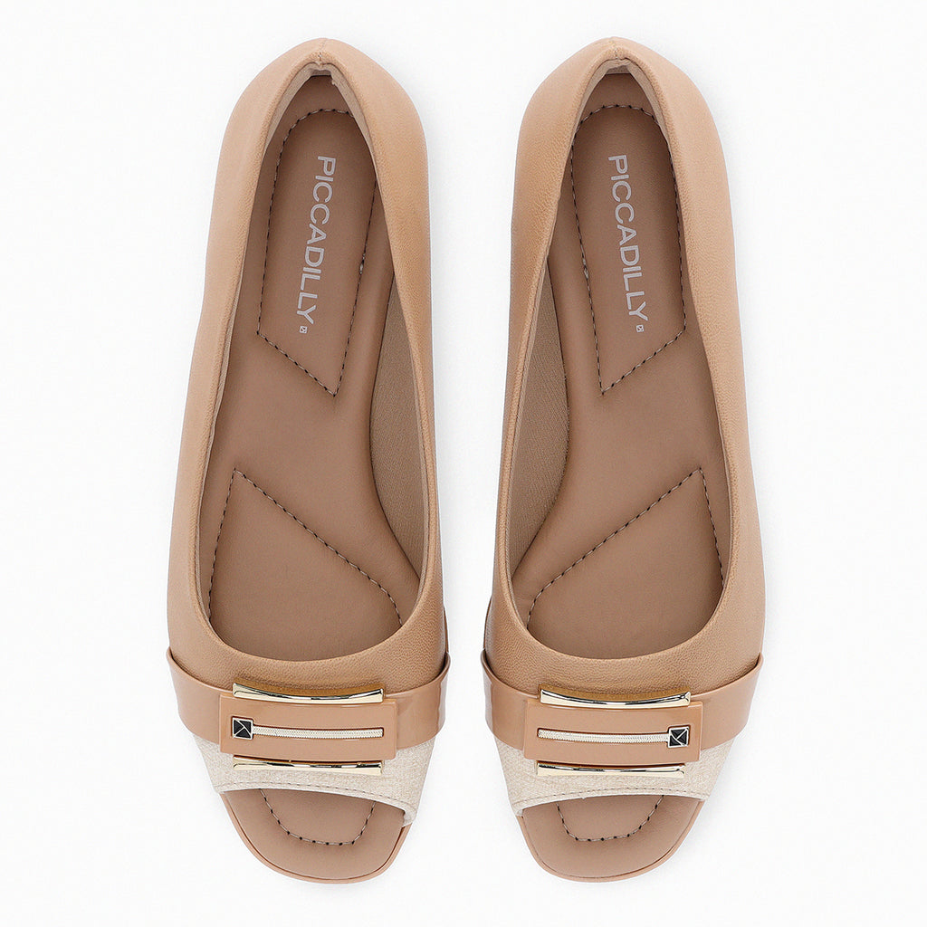 Zapato Mujer Nude/Blanco Pietra Piccadilly