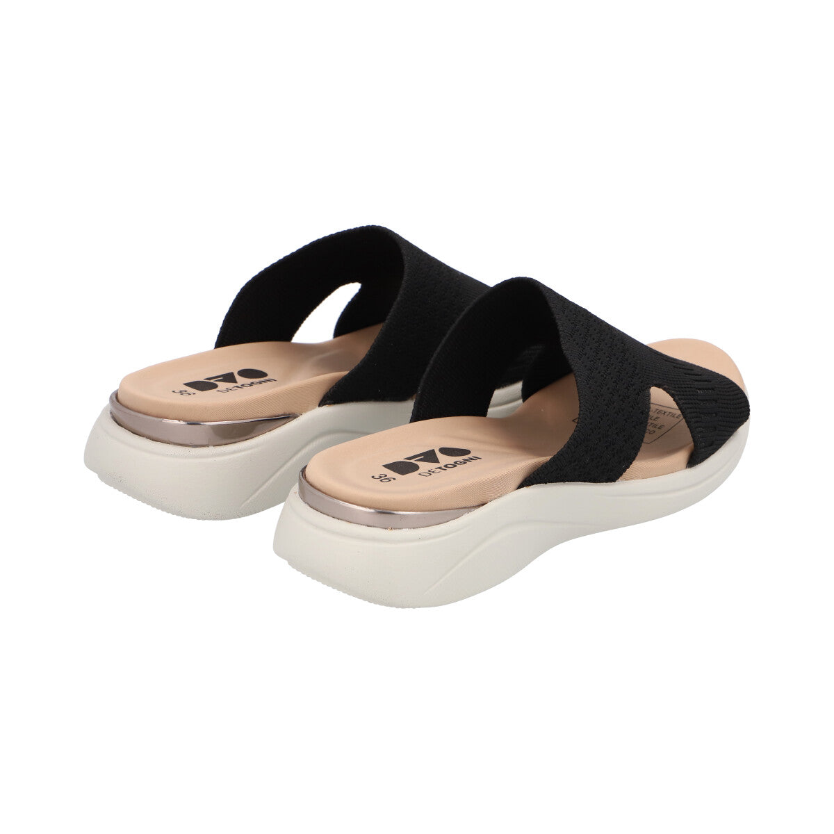 Sandalia Mujer Negro Clarisa Detogni