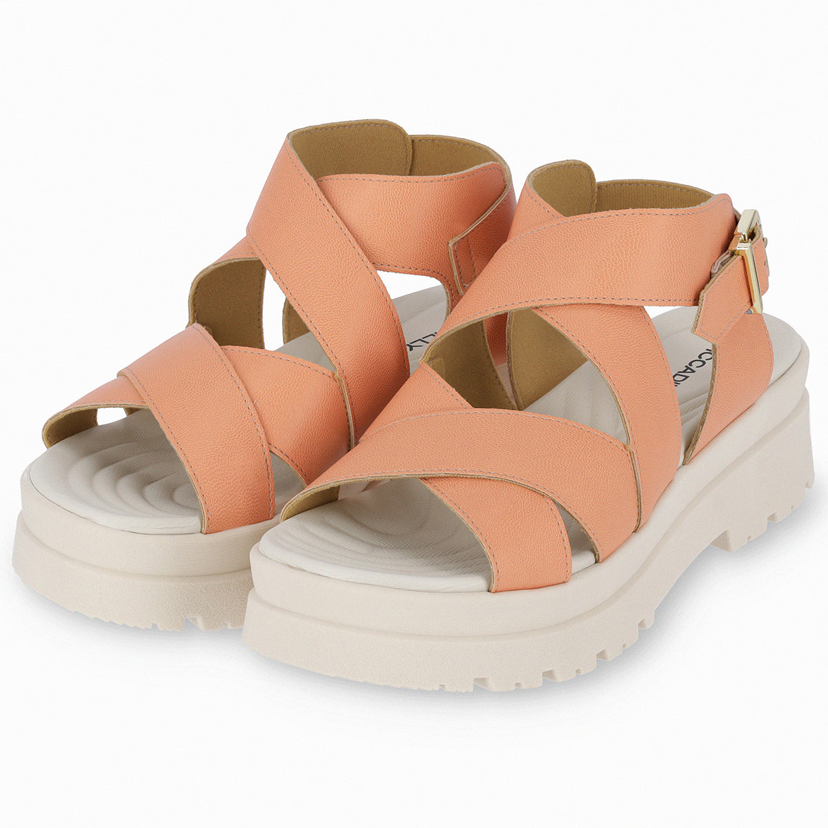 Sandalia Mujer Salmón Claudia Piccadilly