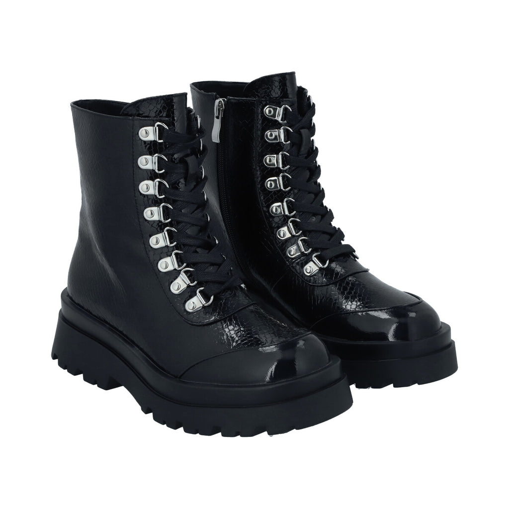 Botin Casual Mujer Negro London Police