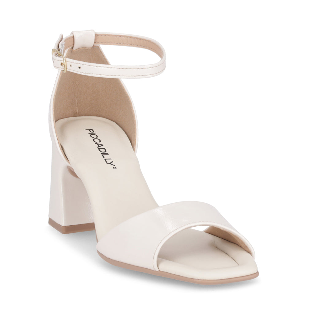 Sandalia Mujer Crema/Charol  Flavia Piccadilly