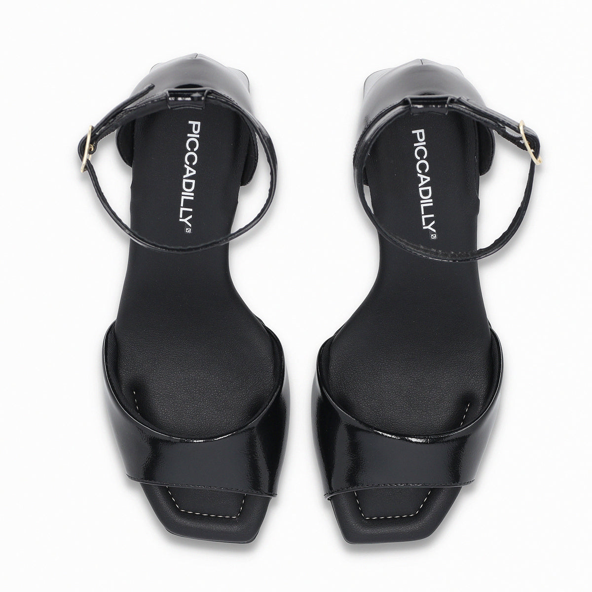 Sandalia Mujer Negro/Charol  Flavia Piccadilly