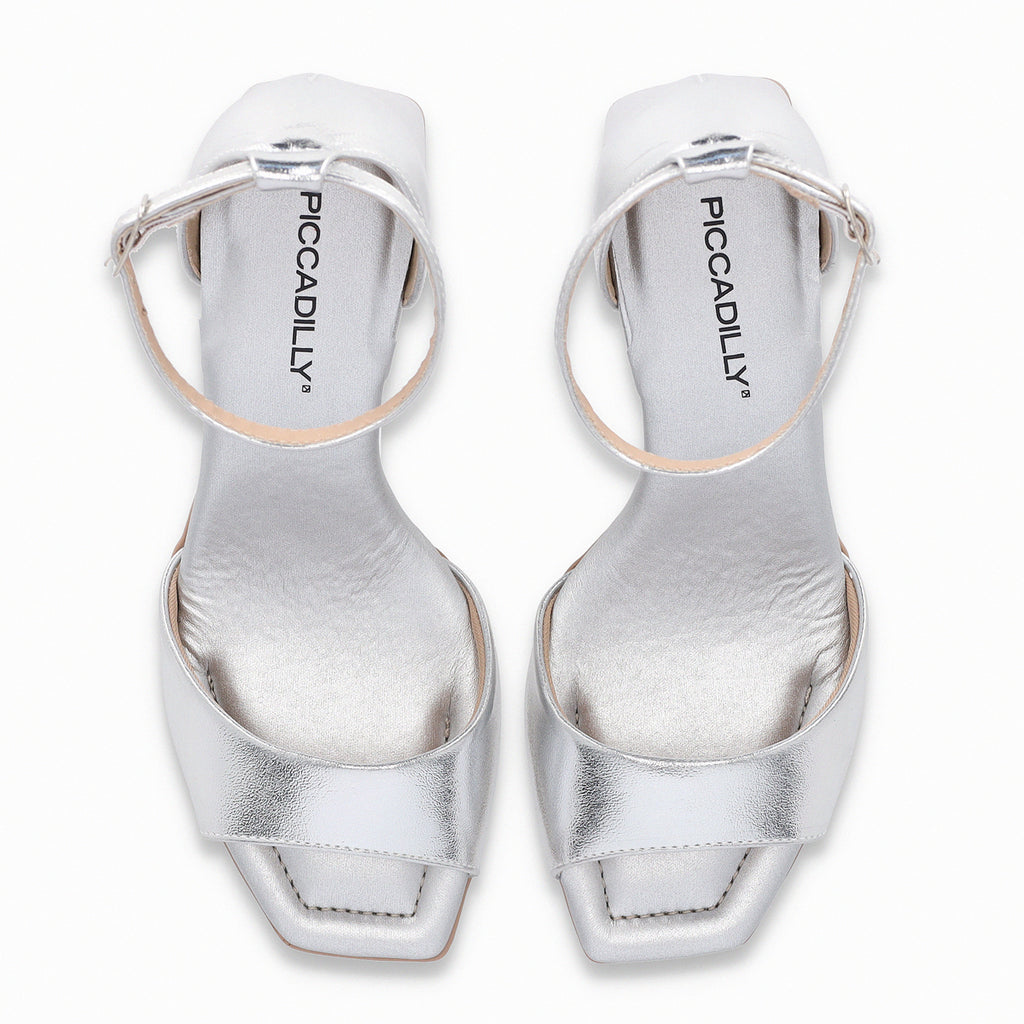 Sandalia Mujer Plata Flavia Piccadilly